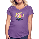 Free Falun Gong - Women's T-Shirt - purple heather