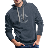 Be a Friend | Men’s Premium Hoodie - heather denim